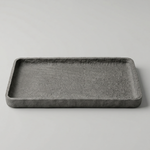 
                    
                      Bandeja rectangular de piedra gris con bordes redondeados-gris
                    
                  