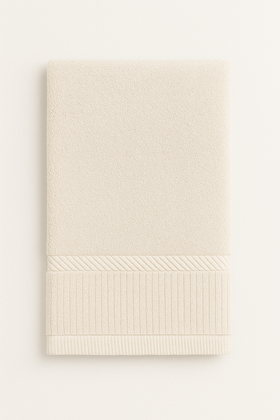 Toallita Supreme Finger color natural con textura tejida suave-natural