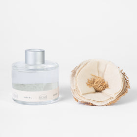 Difusor de aromas Sakura con flor decorativa de lino natural-
