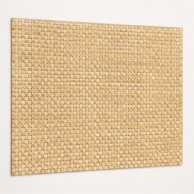 Panel de PVC tejido con patrón entrelazado beige rectangular-