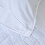 
                    
                      Funda de almohada blanca Nottingham con detalle de costura y textura-blanco
                    
                  