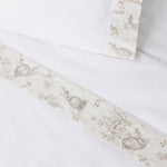
                    
                      Sábana beige con estampado de conejos y flores-beige
                    
                  