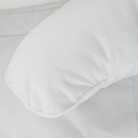 Calcetín blanco liso de algodón con puntera reforzada-blanco