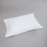 
                    
                      Funda de almohada blanca con festones decorativos en los bordes-blanco
                    
                  