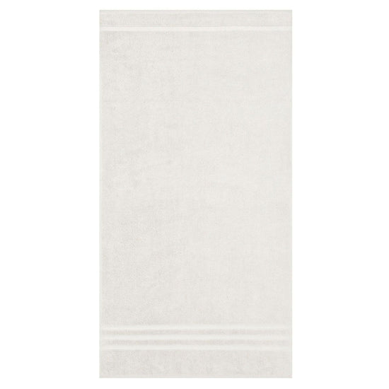 Toalla beige lisa New York con bordes decorativos-beige
