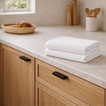 
                    
                      Set de repasadores blancos Home Collection sobre mesada de cocina-blanco/blanco
                    
                  
