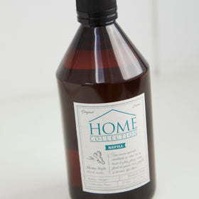 Botella refill Home Collection Original con líquido oscuro para difusor ambiental-transparente