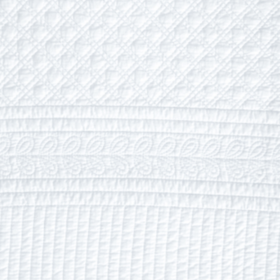 Cubrecama blanco Berna con texturas y patrones decorativos en relieve-blanco