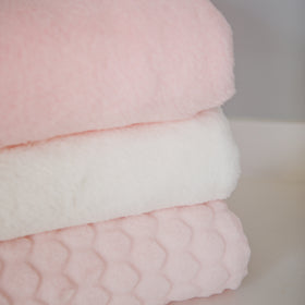 Frazada polar rosa para niños con textura suave y acogedor-rosa