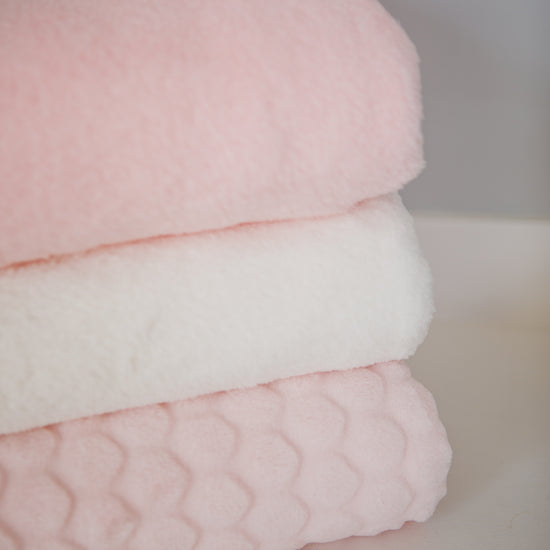 Frazada polar rosa para niños con textura suave y acogedor-rosa
