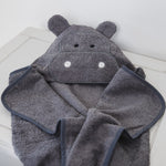 
                    
                      Toalla con capucha gris en forma de hipopótamo para bebé-gris
                    
                  