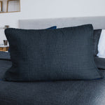 
                    
                      Funda almohada Girona Traditional azul oscuro sobre cama-azul
                    
                  