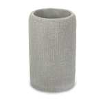 
                    
                      Portacepillo tejido gris cilíndrico con textura acanalada-gris
                    
                  