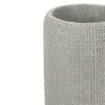 
                    
                      Portacepillo de cerámica tejida gris con textura natural-gris
                    
                  
