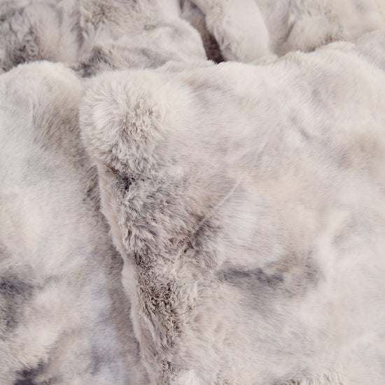 Textura suave gris y blanca de almohada tipo piel sintética burbuja-gris