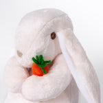 
                    
                      Peluche conejo blanco grande sosteniendo zanahoria naranja-natural
                    
                  