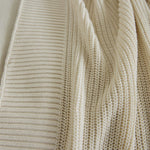 
                    
                      Manta Ginger natural beige con texturas tejidas en diferentes patrones-natural
                    
                  