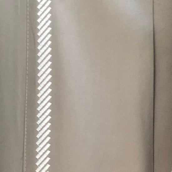 Sábanas de algodón egipcio con costura diagonal blanca decorativa-