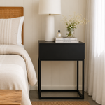 
                    
                      mesa de luz de hierro para habitación-negro
                    
                  