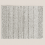
                    
                      Alfombra de baño con rayas texturizadas en color blanco-blanco
                    
                  