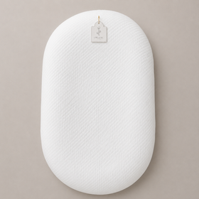 nido de contención para bebe de tela 100% algodón-blanco