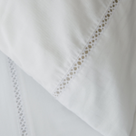
                    
                      Dos fundas de almohada blancas con detalle de encaje decorativo-blanco
                    
                  