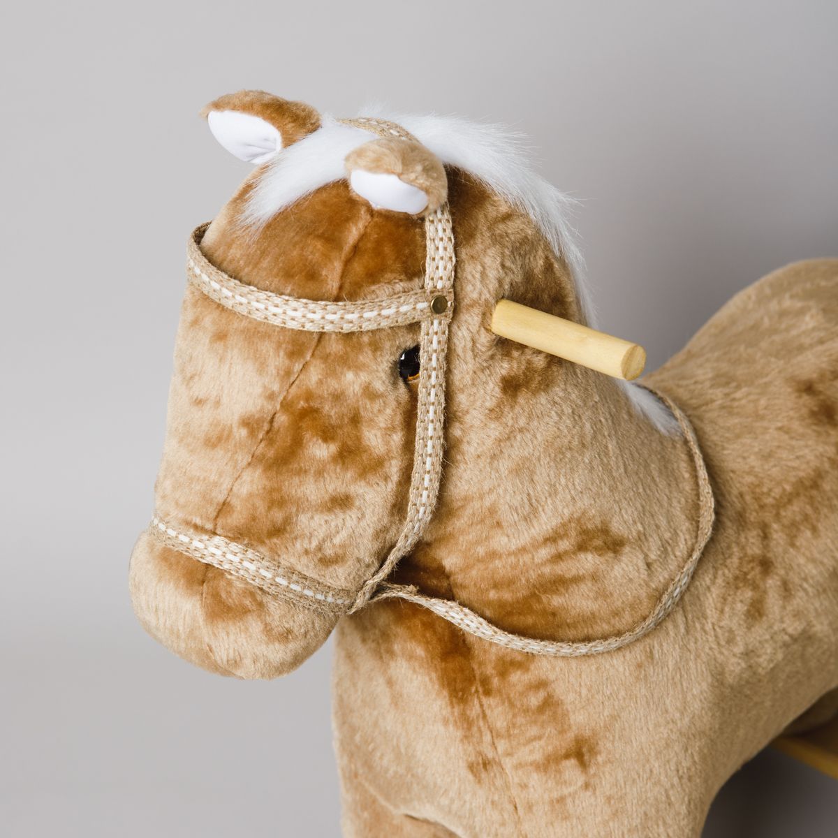 Caballito mecedor de peluche sales