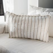 ALMOHADON TUSOR STRIPE BEIGE 