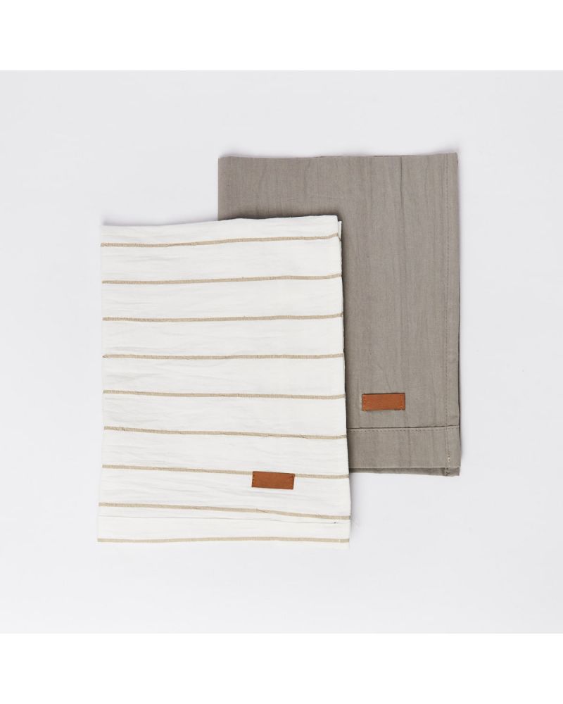TEA TOWEL ORGANIC X 2