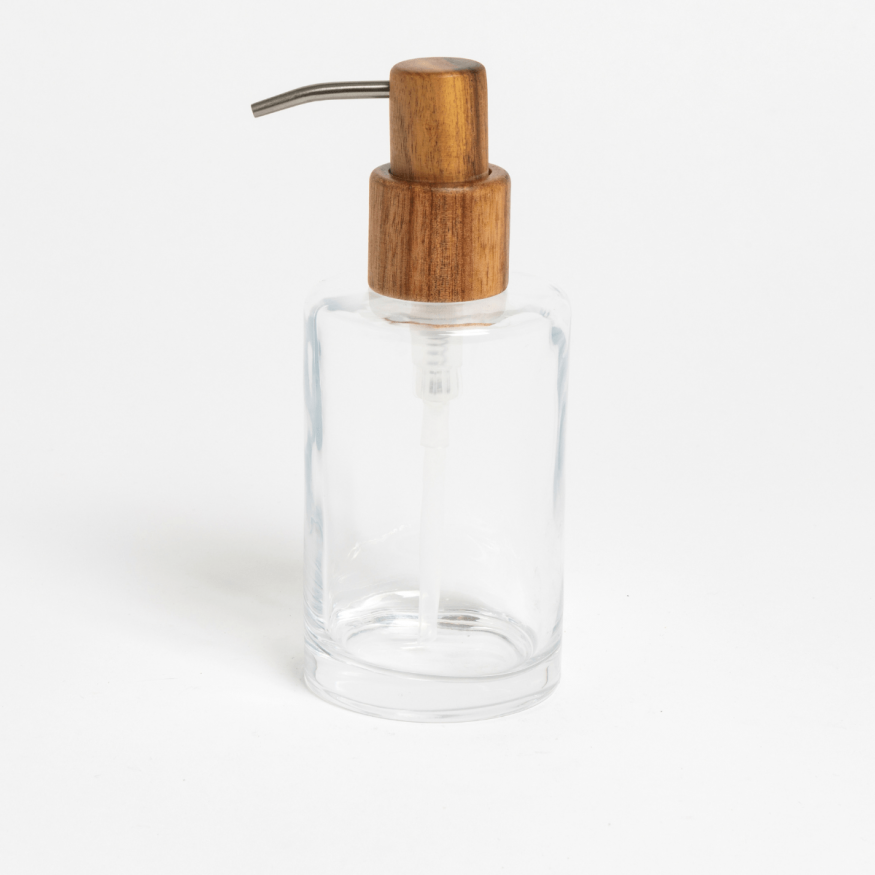 DISPENSER VIDRIO MADERA