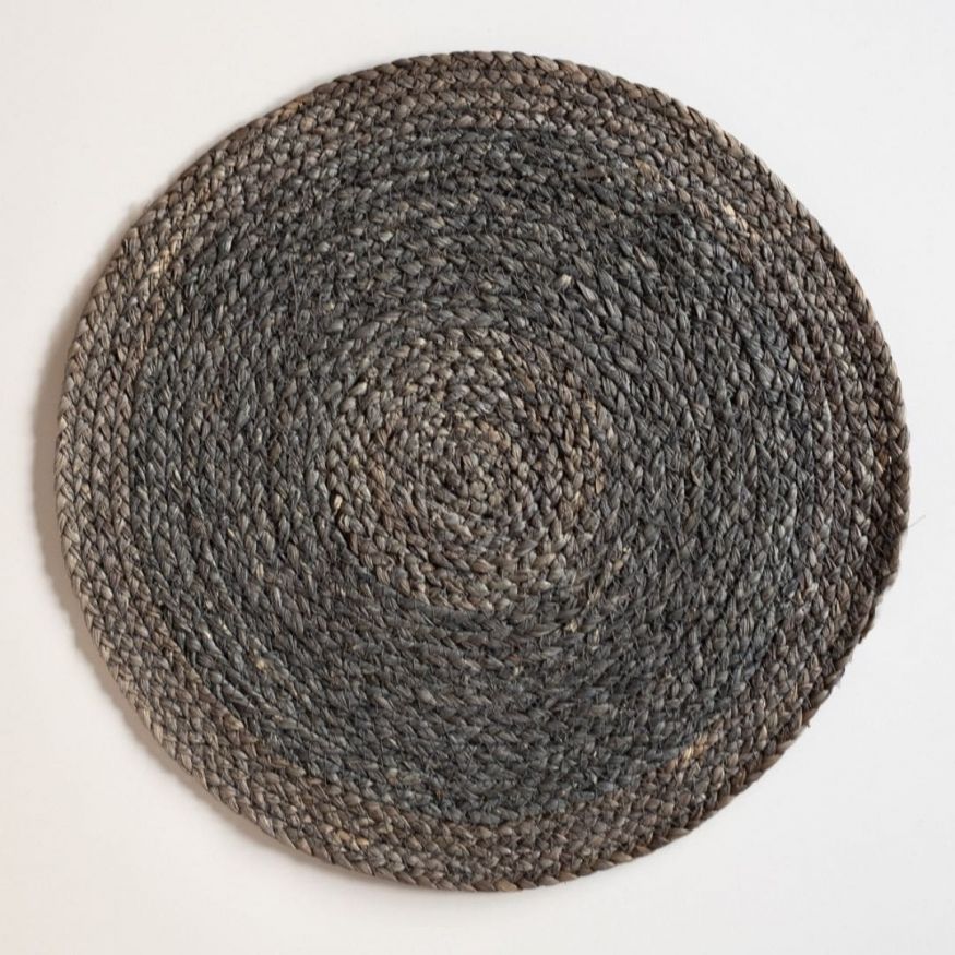 INDIVIDUAL CIRCULAR TRENZADO GRIS TAKEO