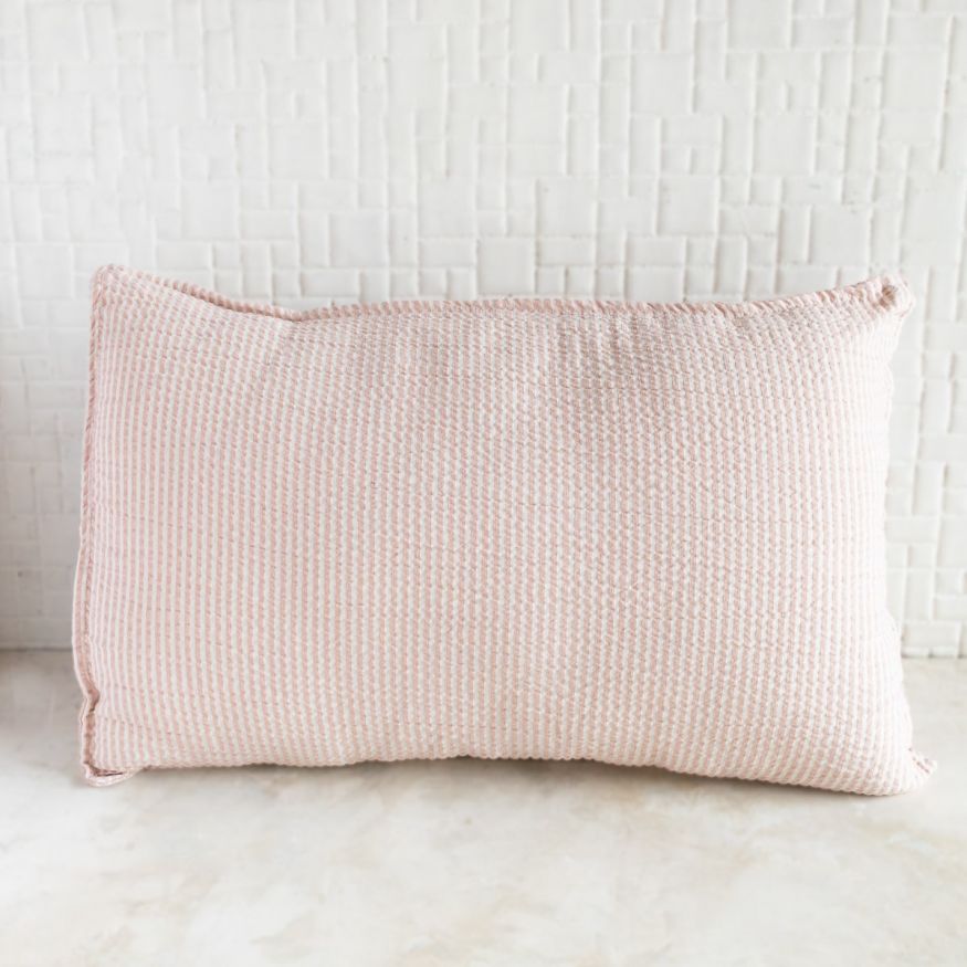 ALMOHADON TUSOR STRIPE RAYA FINA