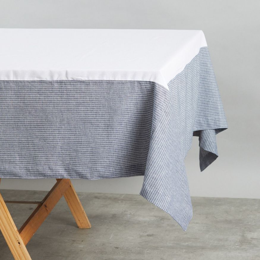 MANTEL DE LINO RAYADO