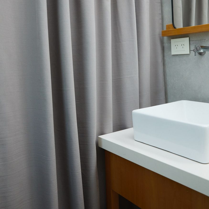 CORTINA DE BAÑO LINO CLASICA