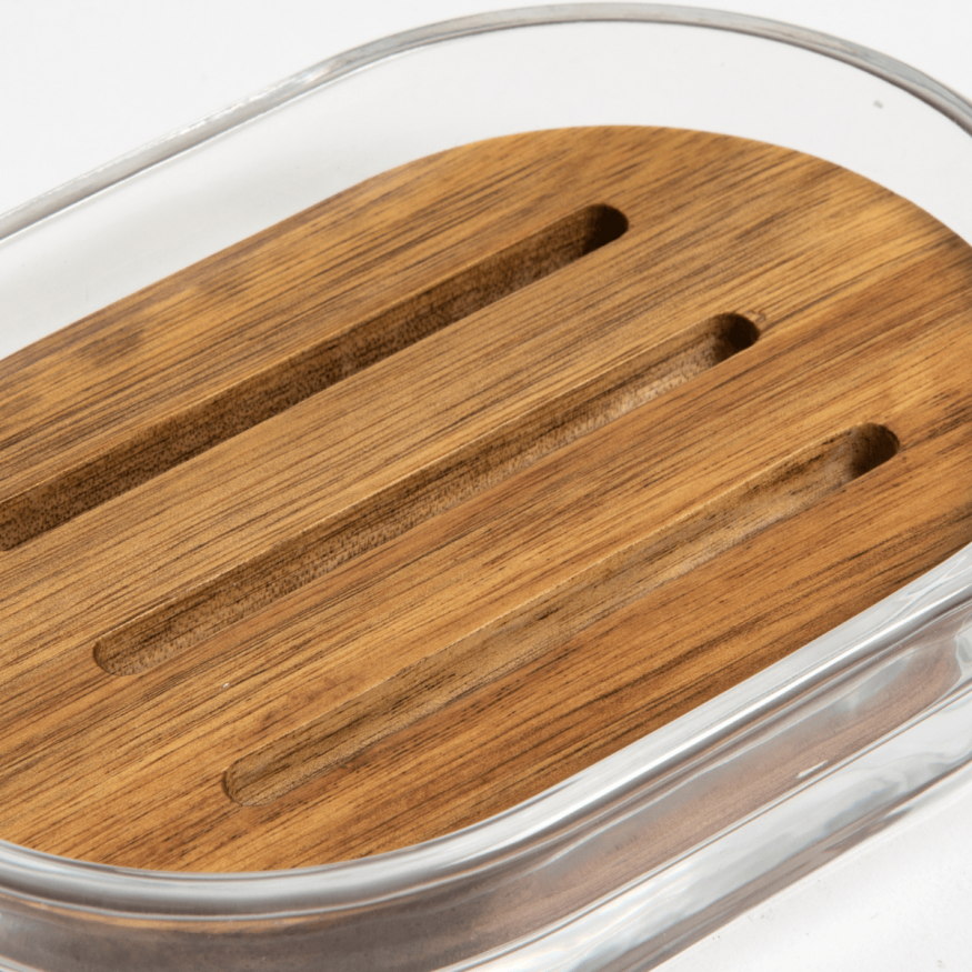 JABONERA VIDRIO MADERA