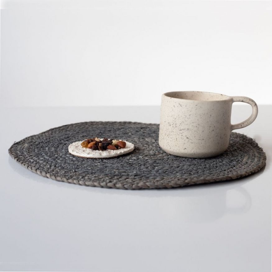 INDIVIDUAL CIRCULAR TRENZADO GRIS TAKEO