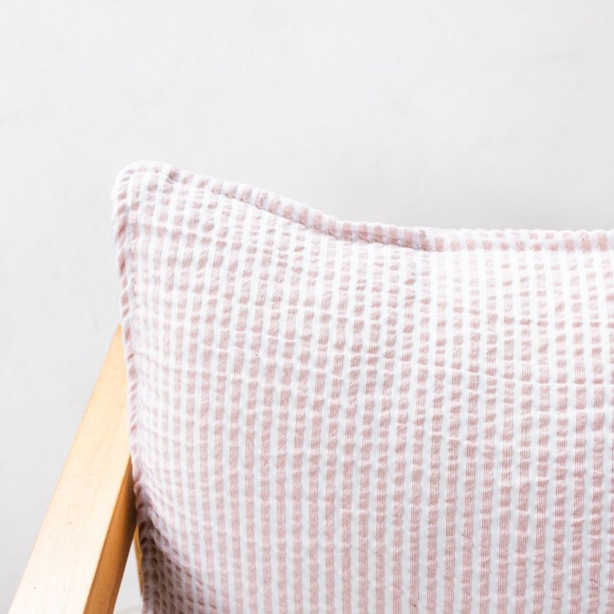 ALMOHADON TUSOR STRIPE RAYA FINA